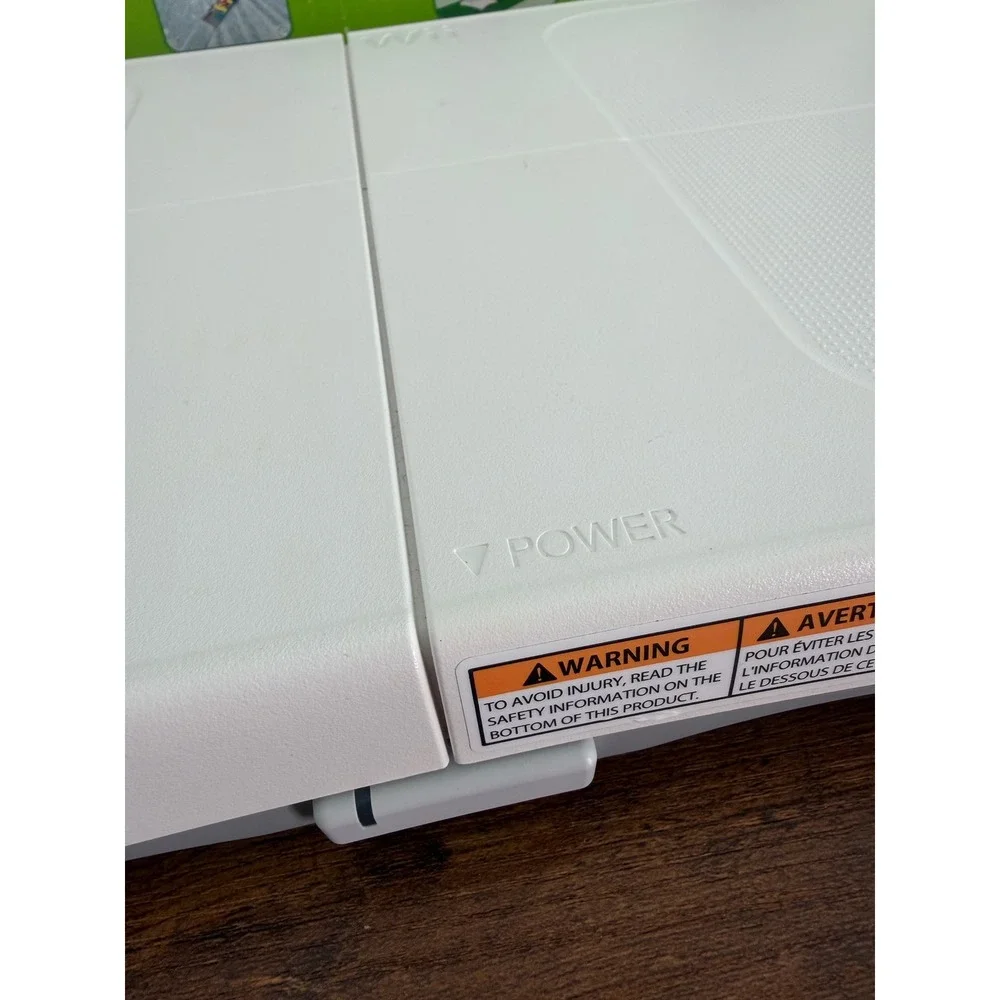 Nintendo Wii Fit Balance Board RVL-021 White with Teal Silicone Skin and Box